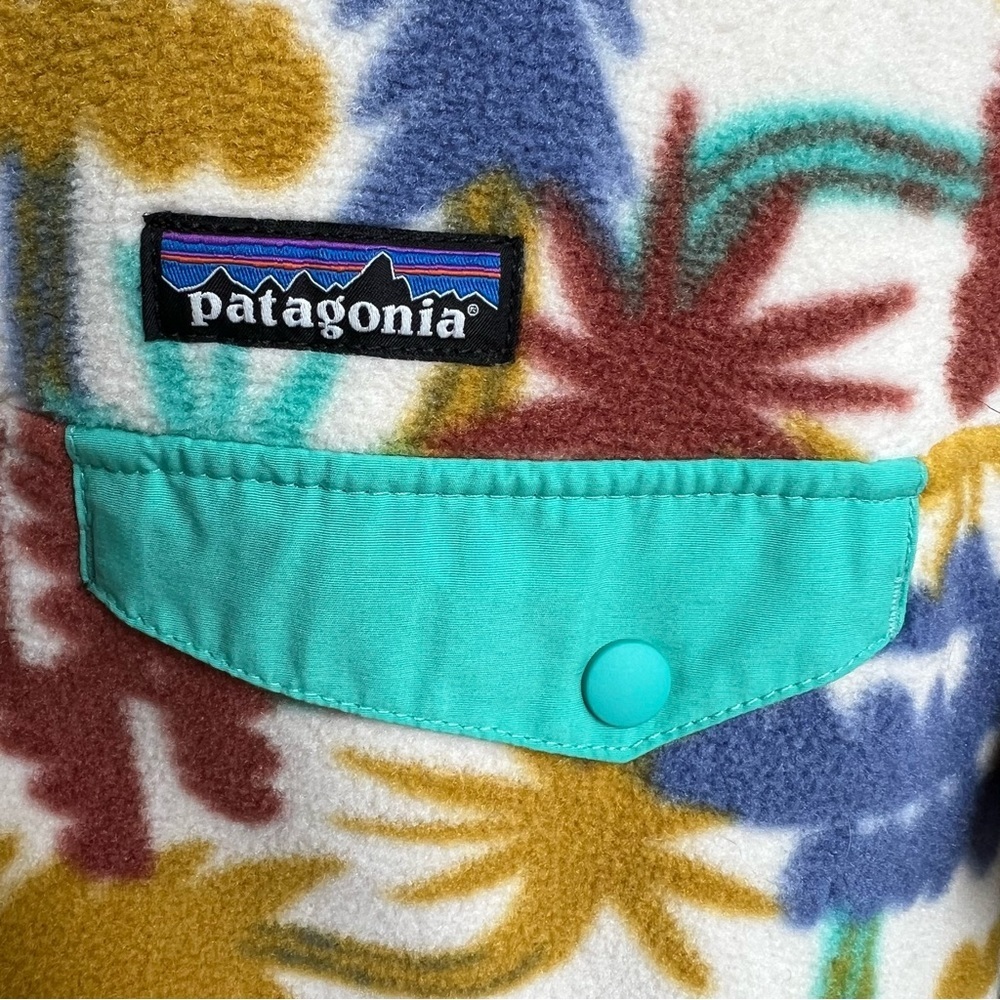 Patagonia Lightweight Synchilla Fleece Tree Pattern Snap-T Pullover Adult Medium - Picture 6 of 12